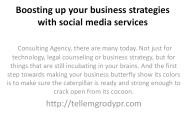 Boosting up your business strategies with social media services