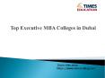 Executive MBA in Dubai PowerPoint PPT Presentation