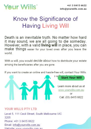 Know the Significance of Having Living Will