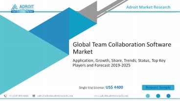 Team Collaboration Software Market Size, Share, Analysis, Applications, Sale, Growth Insight, Trends, Leaders, Services and 2025 Forecast