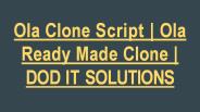 Ola Clone Script - DOD IT Solutions