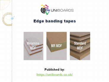 Edge banding tapes