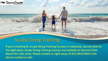 Scuba Dving Training