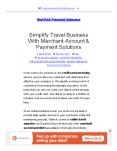 Simplify Travel Business With Merchant Account & Payment Solutions PowerPoint PPT Presentation