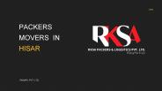 Packers and Movers in Hisar - RKSAPL PVT. LTD.