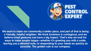 Reliable Pest Management Services - Pest Control Expert