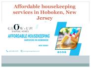 Affordable Housekeeping in Hoboken New Jersey