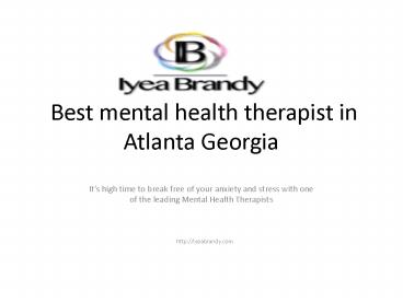 Best mental health therapist in Atlanta Georgia (1)