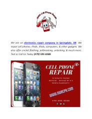 Electronics Repair Company in Springdale AR
