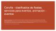 Coruña - clasificados de fiestas, servicios para eventos, animación - eventos PowerPoint PPT Presentation