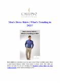 Men’s Dress Shirts | What’s Trending in 2021? PowerPoint PPT Presentation