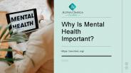 Why Is Mental Health Important
