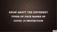 Know About the Different Types of Face Masks of COVID 19 Protection PowerPoint PPT Presentation