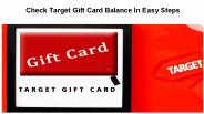 Check Target Gift Card Balance In Easy Steps