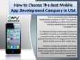 How to Choose The Best Mobile App Development Company in USA PowerPoint PPT Presentation