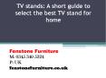TV stands: A short guide to select the best TV stand for home PowerPoint PPT Presentation