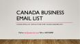 Canada Business Email List (1)