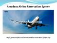 Amadeus Airline Reservation System PowerPoint PPT Presentation
