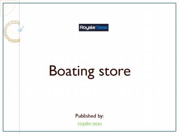 Boating store