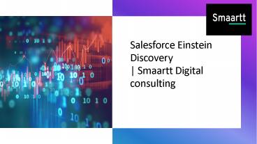 Salesforce Einstein Discovery| Smaartt Digital consulting