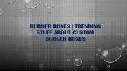 Burger Boxes | Trending Stuff About Custom Burger Boxes