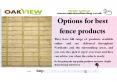 Options for best fence products PowerPoint PPT Presentation