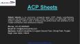Premium Quality ACP Sheets PowerPoint PPT Presentation