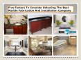Five Factors To Consider Selecting The Best Marble Fabrication And Installation Company PowerPoint PPT Presentation