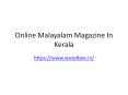 online malayalam magazine kerala PowerPoint PPT Presentation