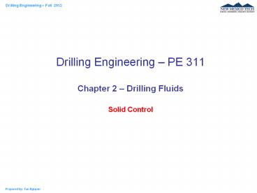drilling