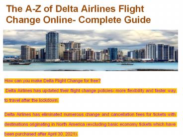 The A-Z of Delta Airlines Flight Change Online- Complete Guide (1)