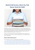 Wash & Fold Services - Wash, Dry, Fold, Repeat. Break the Habit PowerPoint PPT Presentation