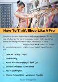 How To Thrift Shop Like A Pro