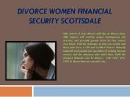 Divorce Women Financial Security Scottsdale