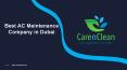Ac Maintenance Company Dubai - Best AC Repair Dubai - CarenClean PowerPoint PPT Presentation