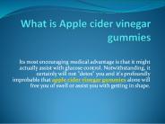 What is Apple cider vinegar gummies