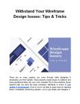 Withstand Your Wireframe Design Issues: Tips & Tricks PowerPoint PPT Presentation