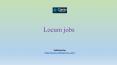 Locum jobs PowerPoint PPT Presentation