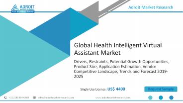 Health Intelligent Virtual Assistant Market 2020 Projection , Share, Size, Demand, Opportunities, Sale Area, Revenue Analysis Forecast To 2025