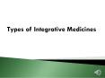 Types of Integrative Medicines (1) PowerPoint PPT Presentation