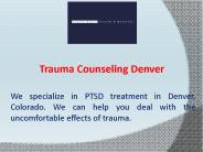 Trauma Counseling Denver