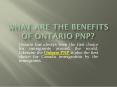 What are the Benefits of Ontario PNP? PowerPoint PPT Presentation
