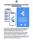Use Flutter App Development for your Native App Development PowerPoint PPT Presentation