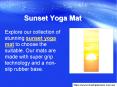 Sunset Yoga Mat PowerPoint PPT Presentation