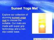 Sunset Yoga Mat