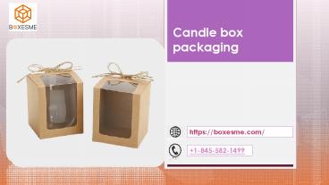 Candle box packaging