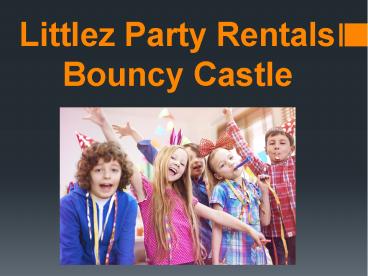 Promote social skills with Las Vegas bounce house