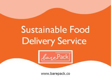 Sustainable Food Delivery Service | Low Waste Meal Delivery
