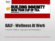 GALF - Wellness At Work