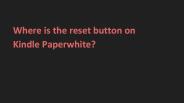 Kindle paperwhite frozen